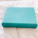 LARGE Tiffany & Co Large Blue Leather Suede Jewelry Box-4