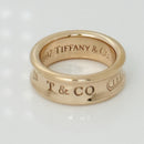 Size 5 Tiffany & Co Gold Plated 1837 Ring in Sterling Silver Concave-2