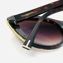 Tiffany & Co. TF4151 Brown Acetate Cat Eye Sunglasses Gold Tone Tortoise Shell-5