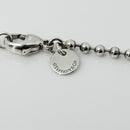 24" Tiffany & Co Sterling Silver 2.5mm Bead Necklace Dog Chain w Lobster Clasp-3