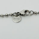 24" Tiffany & Co Sterling Silver 2.5mm Bead Necklace Dog Chain w Lobster Clasp-4