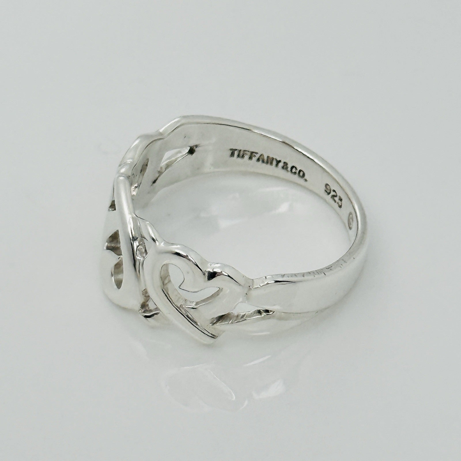Size 6 Tiffany Triple Loving Hearts Ring Band - Paloma Picasso - Sterling Silver