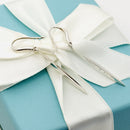 Tiffany & Co Feather Earrings by Elsa Peretti Drop Elongated Dangle Hook-3