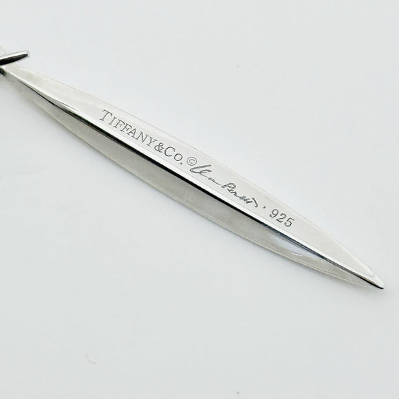 Tiffany & Co Feather Earrings by Elsa Peretti Drop Elongated Dangle Hook