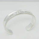 Extra Small 5.75" Tiffany & Co 1837 Wide Cuff Bracelet in Sterling Silver-3