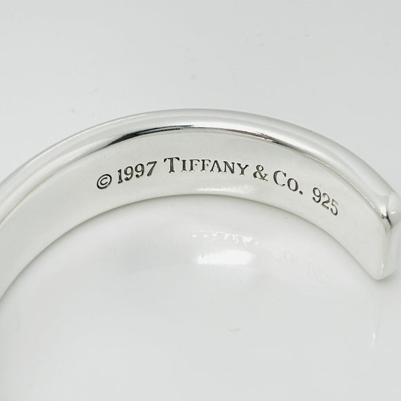 Extra Small 5.75" Tiffany & Co 1837 Wide Cuff Bracelet in Sterling Silver