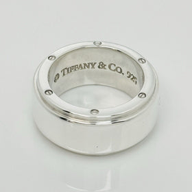 Size 5 Tiffany & Co Metropolis Ring Mens Band Unisex in Sterling Silver