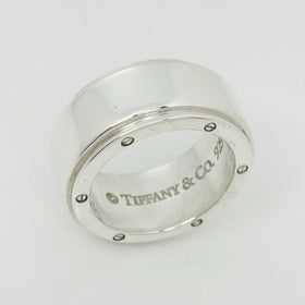 Size 5 Tiffany & Co Metropolis Ring Mens Band Unisex in Sterling Silver - 0