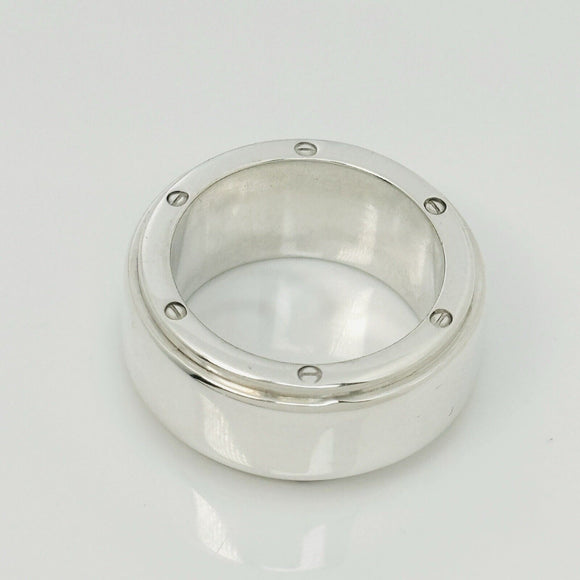 Size 5 Tiffany & Co Metropolis Ring Mens Band Unisex in Sterling Silver