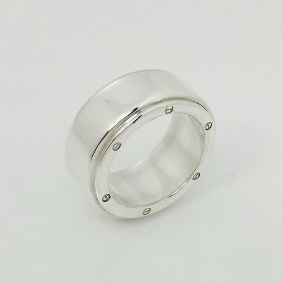 Size 5 Tiffany & Co Metropolis Ring Mens Band Unisex in Sterling Silver