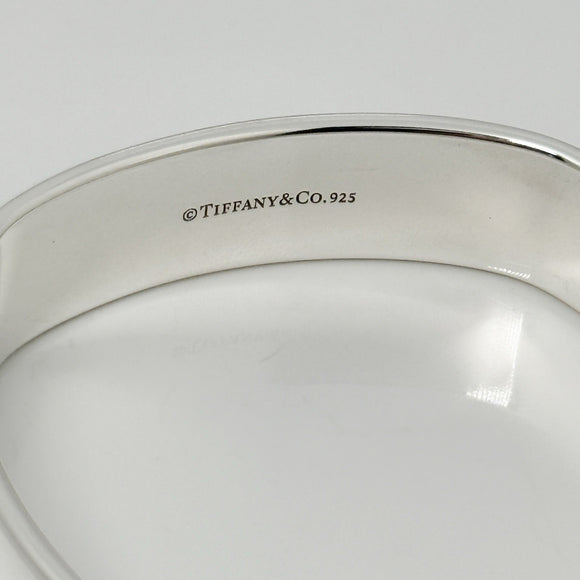 7.5" Tiffany & Co 1837 Square Wide Bangle Bracelet in Sterling Silver Medium