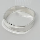 7.5" Tiffany & Co 1837 Square Wide Bangle Bracelet in Sterling Silver Medium-8