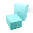 Tiffany & Co Necklace Storage Presentation Gift Box Blue Leather Lux-2