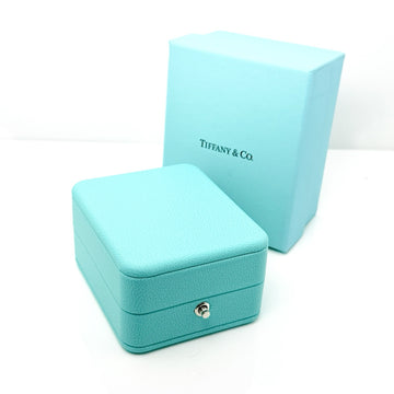 Tiffany & Co Necklace Storage Presentation Gift Box Blue Leather Lux - 0