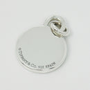 Tiffany 1837 Round Charm or Pendant in Blue enamel and Sterling Silver-5