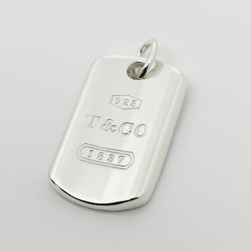 Tiffany & Co 1837 Dog ID Tag Pendant in Sterling Silver Mens Unisex