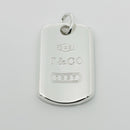 Tiffany & Co 1837 Dog ID Tag Pendant in Sterling Silver Mens Unisex-2