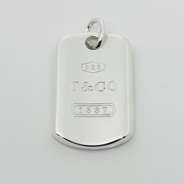 Tiffany & Co 1837 Dog ID Tag Pendant in Sterling Silver Mens Unisex - 0