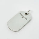 Tiffany & Co Mens Coin Edge ID Dog Tag Pendant in Sterling Silver-1