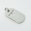 Tiffany & Co Mens Coin Edge ID Dog Tag Pendant in Sterling Silver-2