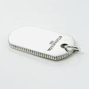 Tiffany & Co Mens Coin Edge ID Dog Tag Pendant in Sterling Silver-4