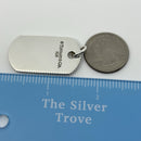 Tiffany & Co Mens Coin Edge ID Dog Tag Pendant in Sterling Silver-7