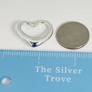Tiffany Elsa Peretti Open Heart Pendant in Sterling Silver-5
