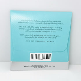 Tiffany Blue Polishing Cloth for Sterling Silver Anti-tarnish Tarnish Remover - 0