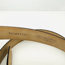 NEW Tiffany & Co Black Leather Mens Belt Size 38 Calf Skin-6