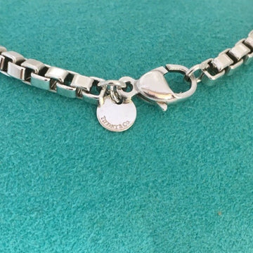 7.75" Tiffany Venetian Link Bracelet in Sterling Silver Mens Unisex - 0