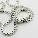 26" Tiffany & Co  Mens Unisex Venetian Box Link Necklace in Sterling Silver-3