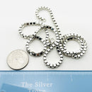 26" Tiffany & Co  Mens Unisex Venetian Box Link Necklace in Sterling Silver-4