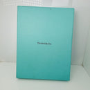 Tiffany Black Leather Suede Necklace Presentation Folding Pouch With Blue Lining-12