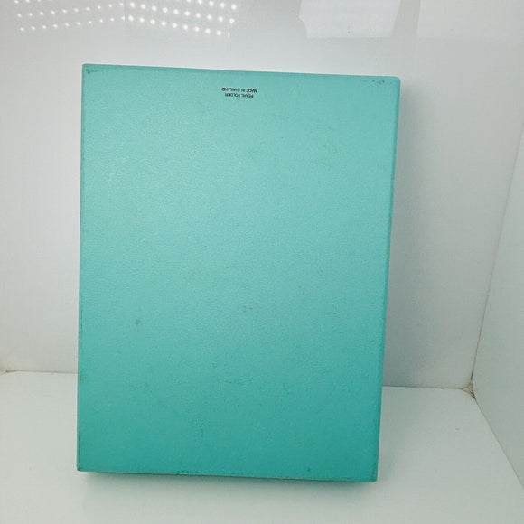 Tiffany Black Leather Suede Necklace Presentation Folding Pouch With Blue Lining