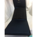 Tiffany Black Leather Suede Necklace Presentation Folding Pouch With Blue Lining-7