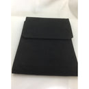 Tiffany Black Leather Suede Necklace Presentation Folding Pouch With Blue Lining-9