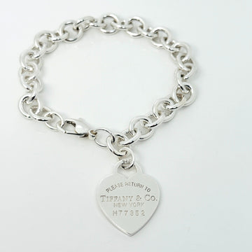 8.75" Please Return to Tiffany New York Extra Large Heart Tag Charm Bracelet