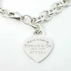 8.75" Please Return to Tiffany New York Extra Large Heart Tag Charm Bracelet - 0