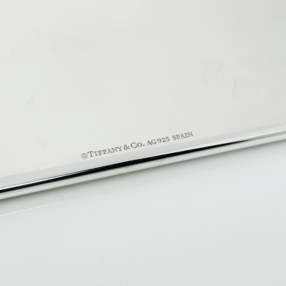 Tiffany & Co Striped Pocket Business Card Holder in Sterling Silver