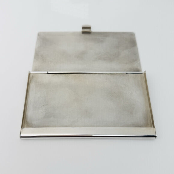Tiffany & Co Striped Pocket Business Card Holder in Sterling Silver