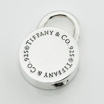RARE Tiffany & Co Sterling Silver Round Padlock Lock Charm Engravable