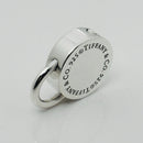 RARE Tiffany & Co Sterling Silver Round Padlock Lock Charm Engravable-2
