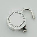 RARE Tiffany & Co Sterling Silver Round Padlock Lock Charm Engravable-3