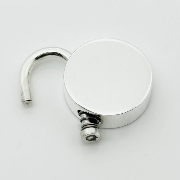 RARE Tiffany & Co Sterling Silver Round Padlock Lock Charm Engravable