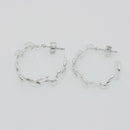 Tiffany Olive Leaf Large Hoop Earrings in Sterling Silver Paloma Picasso-3