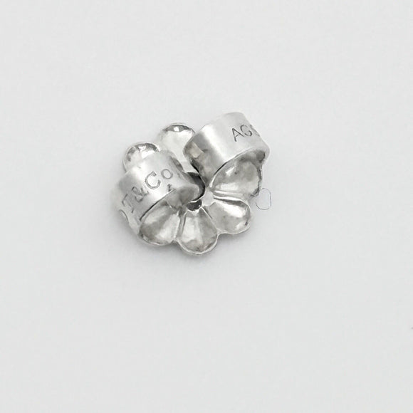 Tiffany Olive Leaf Large Hoop Earrings in Sterling Silver Paloma Picasso