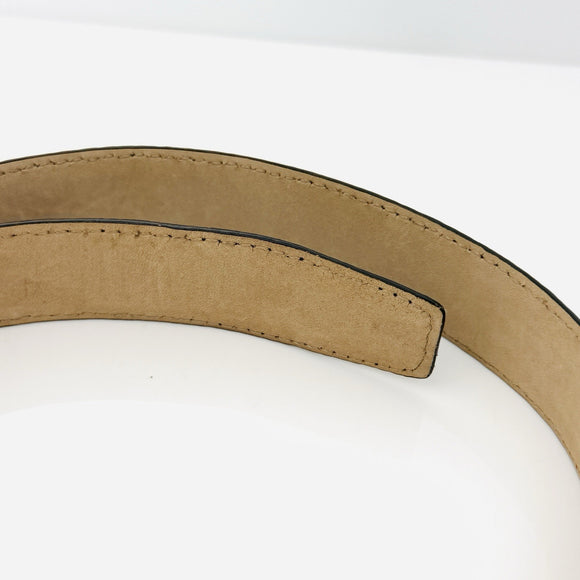 Tiffany & Co Black Leather Calfskin Mens Belt Size 34