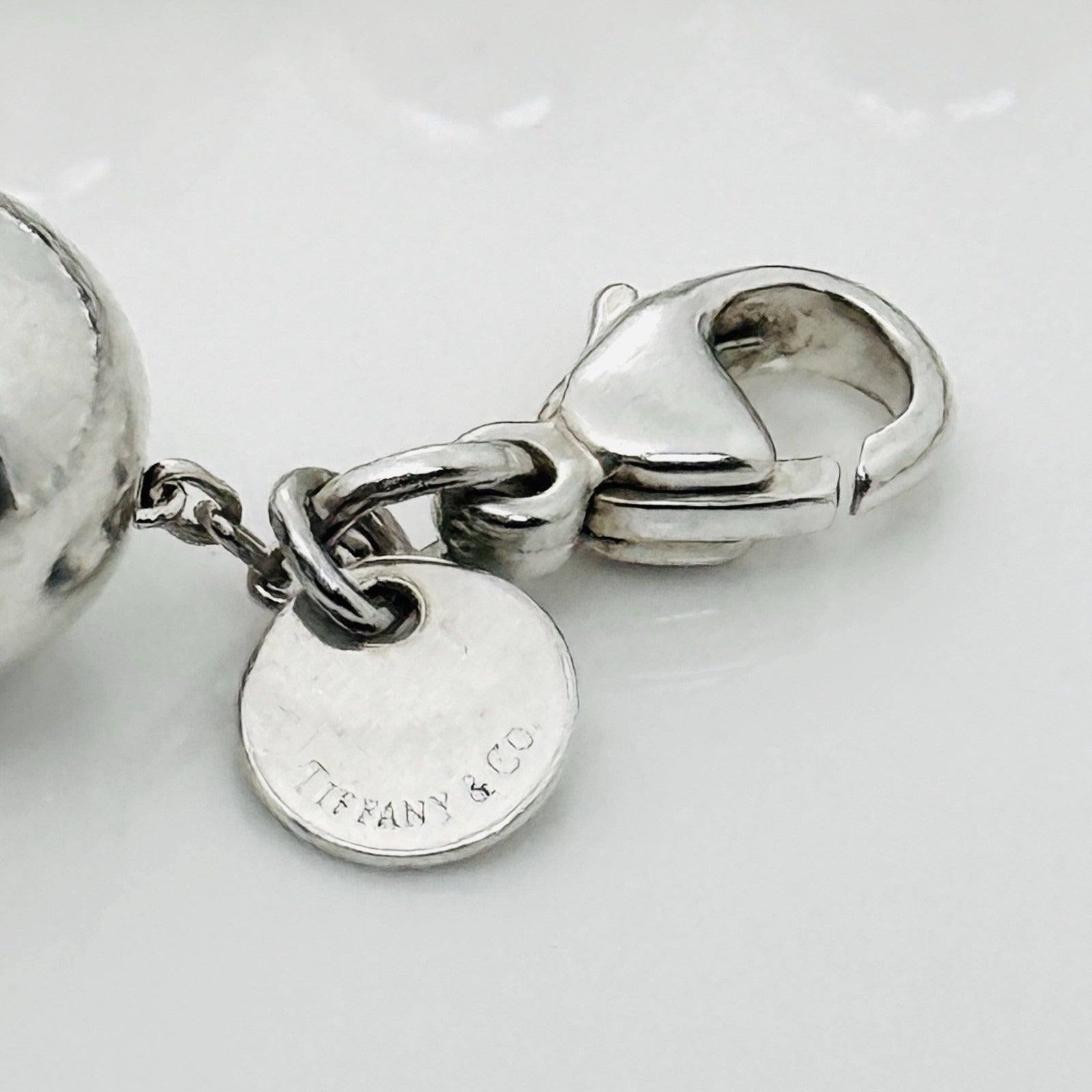 7.75" Tiffany & Co HardWear Ball Bracelet in Silver 10mm Bead Size Medium