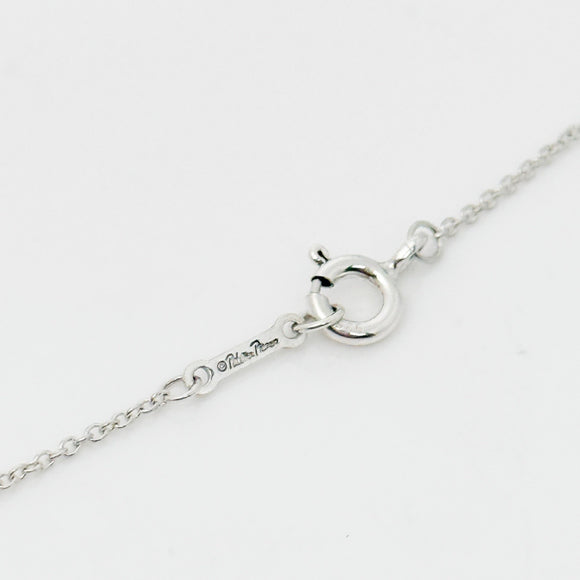 16" Tiffany Enchant Heart Filigree Pendant Necklace in Silver