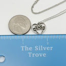 16" Tiffany Enchant Heart Filigree Pendant Necklace in Silver-6